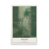Map of Hunter, Oklahoma, 12 x 18 inch unframed archival matte print