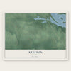 Keefton, Oklahoma map print, the full design