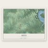 Keys, Oklahoma map print, the full design