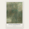 Little Ponderosa, Oklahoma map print, the full design