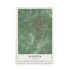 Map of McAlester, Oklahoma, 12 x 18 inch unframed archival matte print