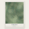Narcissa, Oklahoma map print, the full design