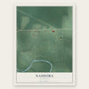Nashoba, Oklahoma map print, the full design