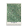Map of Newcastle, Oklahoma, 12 x 18 inch unframed archival matte print