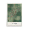 Map of Newkirk, Oklahoma, 12 x 18 inch unframed archival matte print