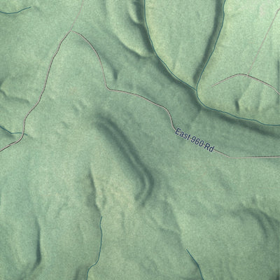 Close-up of the map of Nicut, Oklahoma print showing street and building detail