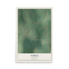 Map of Norge, Oklahoma, 12 x 18 inch unframed archival matte print