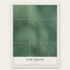 Oak Grove, Oklahoma map print, the full design