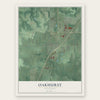 Oakhurst, Oklahoma map print, the full design