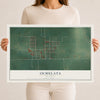 Map of Ochelata, Oklahoma, 12 x 18 inch unframed archival matte print