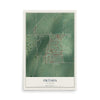 Map of Oktaha, Oklahoma, 12 x 18 inch unframed archival matte print