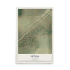 Map of Optima, Oklahoma, 12 x 18 inch unframed archival matte print