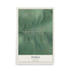 Map of Peoria, Oklahoma, 12 x 18 inch unframed archival matte print