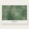 Pershing, Oklahoma map print, the full design