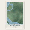 River Bottom, Oklahoma map print, the full design