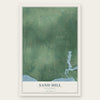 Sand Hill, Oklahoma map print, the full design