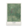 Map of Sayre, Oklahoma, 12 x 18 inch unframed archival matte print