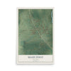 Map of Shady Point, Oklahoma, 12 x 18 inch unframed archival matte print