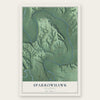 Sparrowhawk, Oklahoma map print, the full design