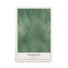 Map of Spaulding, Oklahoma, 12 x 18 inch unframed archival matte print