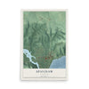 Map of Spavinaw, Oklahoma, 12 x 18 inch unframed archival matte print