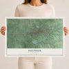 Map of Sulphur, Oklahoma, 12 x 18 inch unframed archival matte print