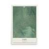 Map of Taft, Oklahoma, 12 x 18 inch unframed archival matte print
