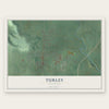 Turley, Oklahoma map print, the full design
