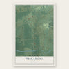 Tuskahoma, Oklahoma map print, the full design