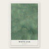 White Oak, Oklahoma map print, the full design