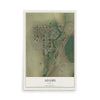 Map of Adams, Oregon, 12 x 18 inch unframed archival matte print