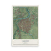 Map of Albany, Oregon, 12 x 18 inch unframed archival matte print