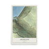 Map of Arlington, Oregon, 12 x 18 inch unframed archival matte print