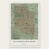 Beaumont-Wilshire, Oregon map print, the full design
