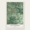 Beavercreek, Oregon map print, the full design