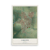 Map of Carlton, Oregon, 12 x 18 inch unframed archival matte print