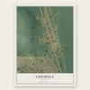 Chemult, Oregon map print, the full design