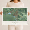 Map of Coquille, Oregon, 12 x 18 inch unframed archival matte print