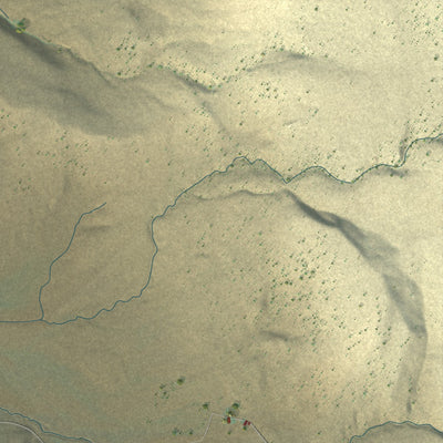 Close-up of the map of Crane, Oregon print showing street and building detail
