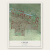 Cully, Oregon map print, the full design