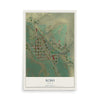 Map of Echo, Oregon, 12 x 18 inch unframed archival matte print