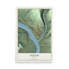 Map of Elkton, Oregon, 12 x 18 inch unframed archival matte print