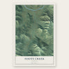 Foots Creek, Oregon map print, the full design