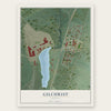 Gilchrist, Oregon map print, the full design