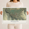 Map of Huntington, Oregon, 12 x 18 inch unframed archival matte print