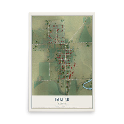 Map of Imbler, Oregon, 12 x 18 inch unframed archival matte print