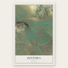Juntura, Oregon map print, the full design