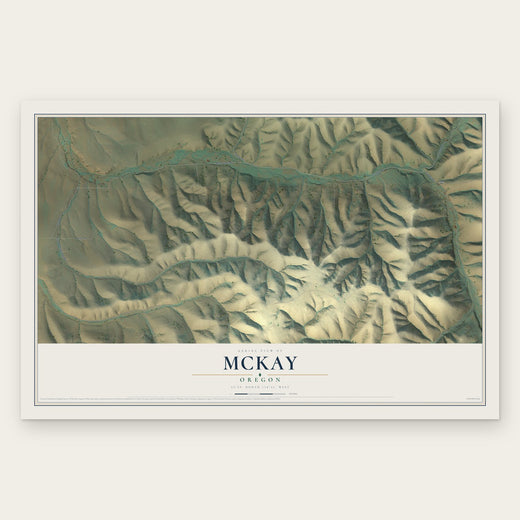 McKay, Oregon map print, the full design