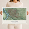 Map of Milwaukie, Oregon, 12 x 18 inch unframed archival matte print