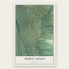 Mount Hood, Oregon map print, the full design